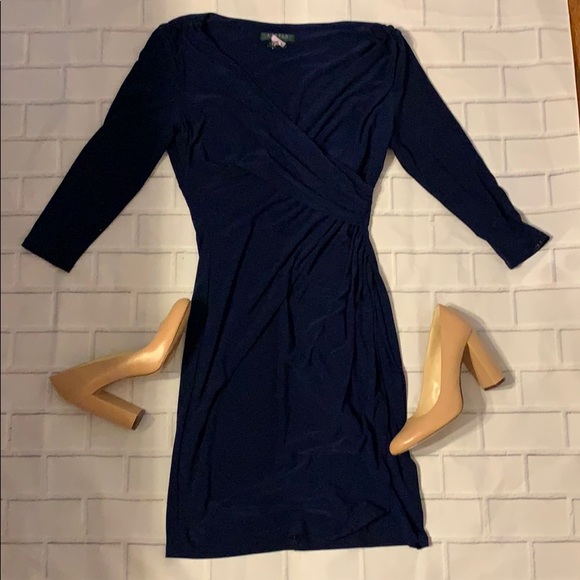 Lauren by Ralph Lauren Navy Dress - Picture 1 of 3